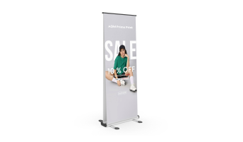 Double-sided banner rack: Improve the visibility of a crowded space