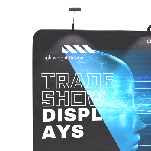 10ft Custom Flat & Durable Tension Fabric Trade Show Backwall Display 06