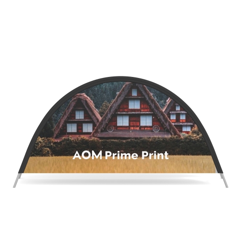 Semicircle Pop Up A-Frame Banner Stand 14