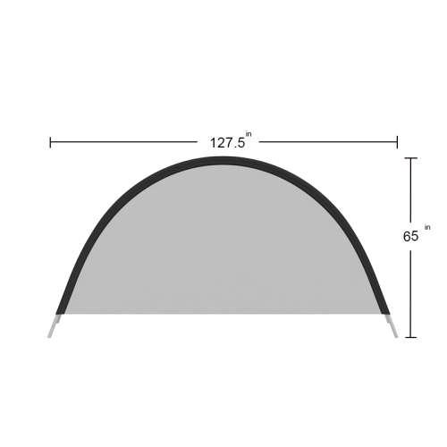 Semicircle Pop Up A-Frame Banner Stand 14