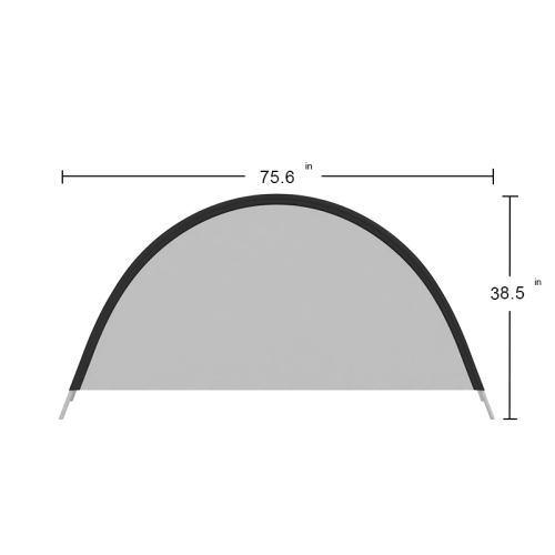 Semicircle Pop Up A-Frame Banner Stand 14