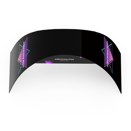 Custom Trade Show Ribbon Archway Banner Stand Display with Header 05