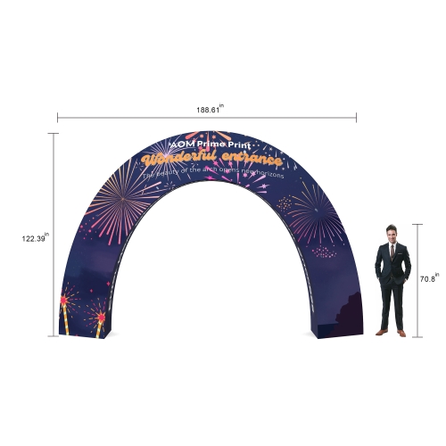 Custom Trade Show Triangular Prism Archway Banner Stand Display 06