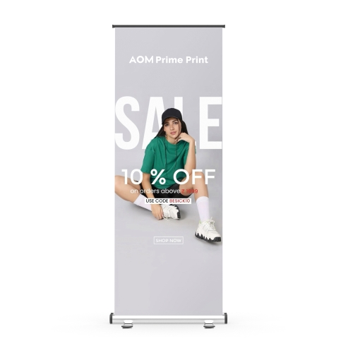 Standard Retractable Banner Stand with Economic Base 06