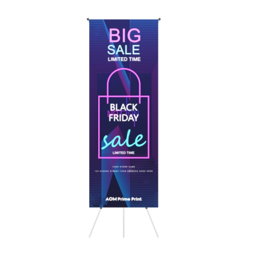 ET Illuminated Retractable Banner Stand with Economy Base 09