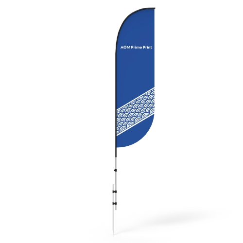 Feather Flag Banner with Ground Stake & Water Bag 08