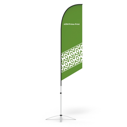 Feather Flag Banner with Cross Base & Water Bag 10