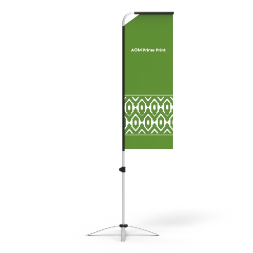 Rectangle Flag Banner with Cross Base & Water Bag 01