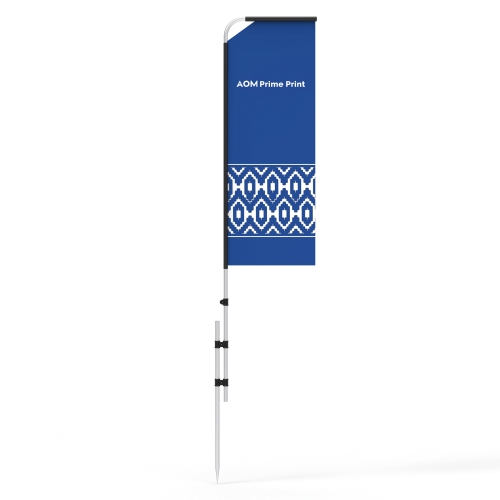 Rectangle Flag Banner with Ground Stake & Water Bag 02