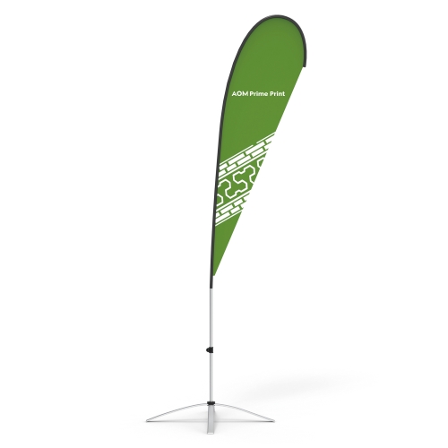 Teardrop Flag Banner with Cross Base & Water Bag 01