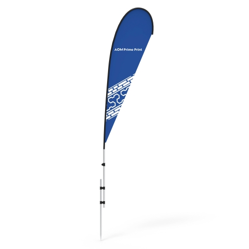 Teardrop Flag Banner with Ground Stake & Water Bag 02