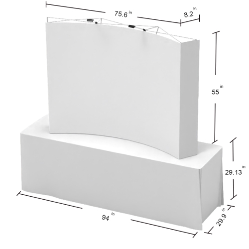 OneFabric 8ft Flat Tabletop Kit 02