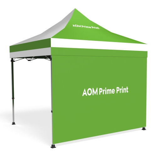 10x10 Custom Pop Up Canopy Tent & Double-Sided Full Backwall 03