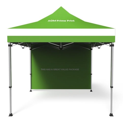 10x10 Custom Pop Up Canopy Tent & Double-Sided Full Backwall 03