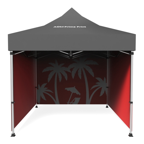 10x10 Custom Pop Up Canopy Tent & Double-Sided Full Backwall & 2 x Double-Sided Full Sidewalls 04