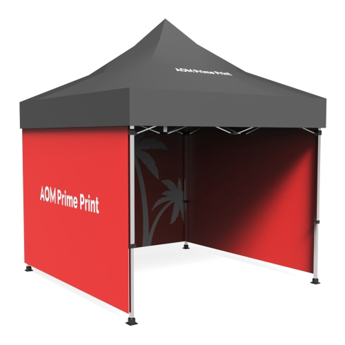 10x10 Custom Pop Up Canopy Tent & Double-Sided Full Backwall & 2 x Double-Sided Full Sidewalls 04