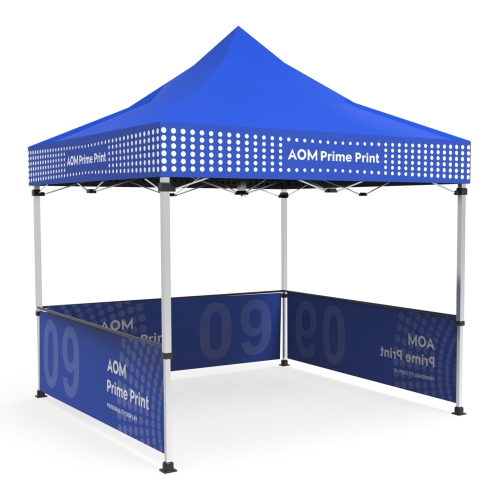 10x10 Custom Pop Up Canopy Tent & 3 × Sided Half Sidewalls 17