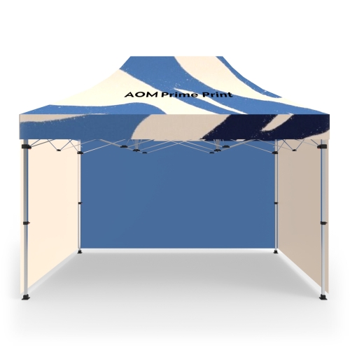 10x15 Custom Pop Up Canopy Tent & Double-Sided Full Backwall & 2 x Double-Sided Full Sidewalls 02