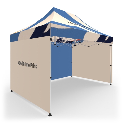 10x15 Custom Pop Up Canopy Tent & Double-Sided Full Backwall & 2 x Double-Sided Full Sidewalls 02