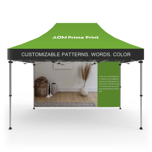 10x15 Custom Pop Up Canopy Tent & Double-Sided Full Backwall 03