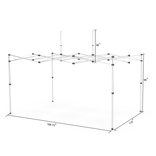 10x15 Custom Pop Up Canopy Tent & Double-Sided Full Backwall 03