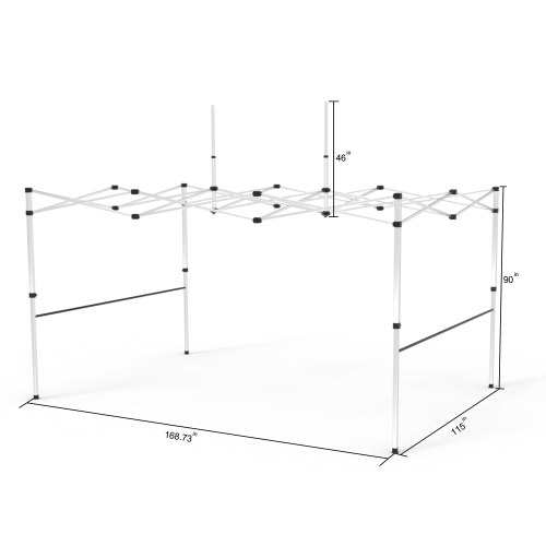 10x15 Custom Pop Up Canopy Tent & 2 x Double-Sided Half Sidewalls 17