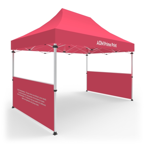 10x15 Custom Pop Up Canopy Tent & 2 x Double-Sided Half Sidewalls 17