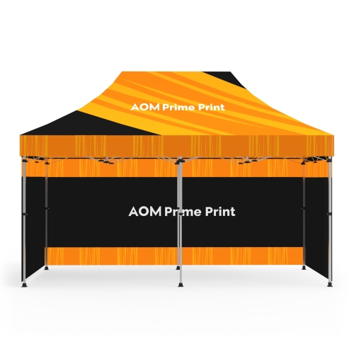 10x20 Custom Pop Up Canopy Tent & Double-Sided Full Backwall & 2 x Double-Sided Full Sidewalls 02