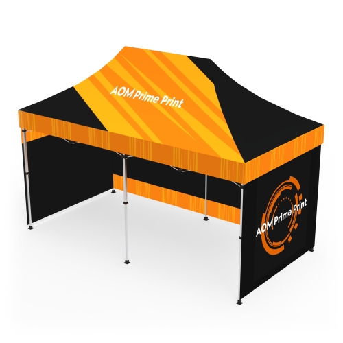 10x20 Custom Pop Up Canopy Tent & Double-Sided Full Backwall & 2 x Double-Sided Full Sidewalls 02