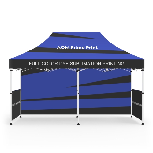 10x20 Custom Pop Up Canopy Tent & Double-Sided Full Backwall & 2 x Single-Sided Half Sidewalls 03