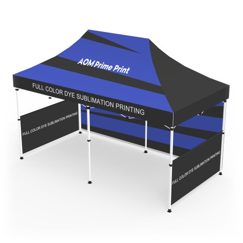 10x20 Custom Pop Up Canopy Tent & Double-Sided Full Backwall & 2 x Single-Sided Half Sidewalls 03