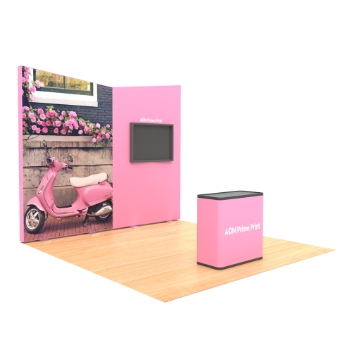 10x10 Custom 360 Backlit Trade Show Display 04