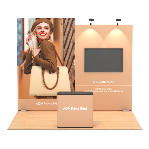 10x10 Custom 360 Backlit Trade Show Display 05