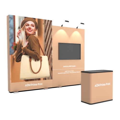 10x10 Custom 360 Backlit Trade Show Display 05