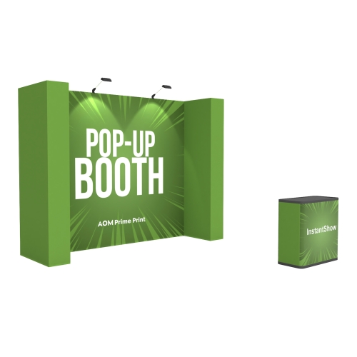 10x10 Custom Pop Up Trade Show Booth OneFabric Displays 07