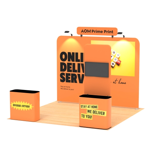 10x10 Custom Waveline Trade Show Display 01