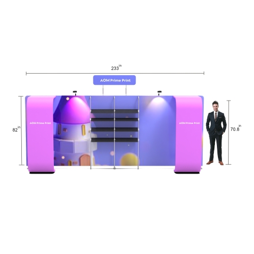 10x20 Custom Waveline Trade Show Display 03