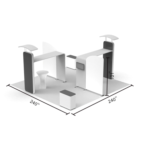 20x20 Custom 360 Backlit Trade Show Display 09