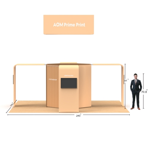 20x20 Custom Waveline Trade Show Display 01